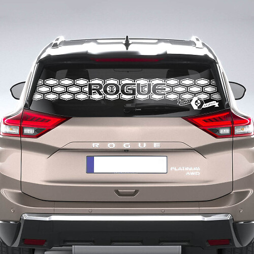 Rear Window Decal for Nissan Rogue Logo Vinyl Sticker Graphic