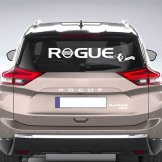 Nissan Rogue Logo Rear Window Vinyl Decal Sticker Graphic 1