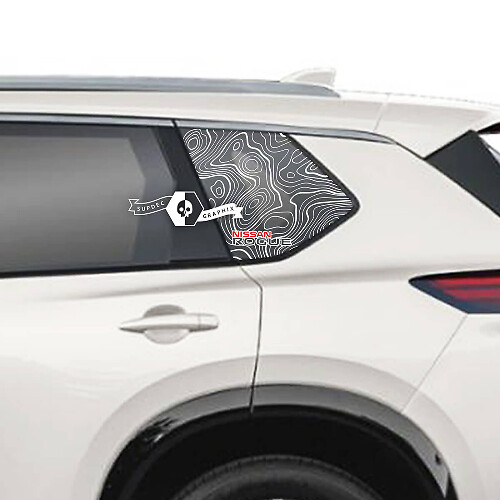 Nissan Rogue Side Rear Window Vinyl Decal Sticker Graphic