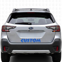 Topographic Style Custom Text Trunk Door Vinyl Decal for Suba Outback_2