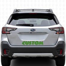 Topographic Style Custom Text Trunk Door Vinyl Decal for Suba Outback_3