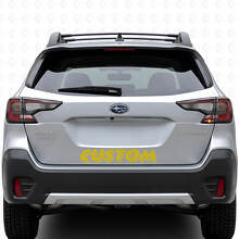 Topographic Style Custom Text Trunk Door Vinyl Decal for Suba Outback_5