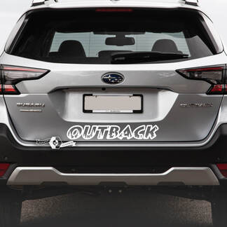 Subaru Outback Rear Forest Vinyl Sticker Decal Graphic 1