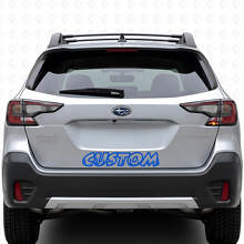 Forest Style Custom Text Trunk Door Vinyl Decal for Suba Outback_2