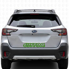 Forest Style Custom Text Trunk Door Vinyl Decal for Suba Outback_3