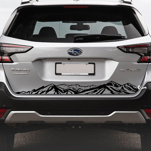 Rear Bumper Mountains Vinyl Sticker Decal Graphic for Subaru Outback