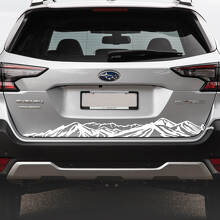 Rear Bumper Mountains Vinyl Sticker Decal Graphic for Subaru Outback 2