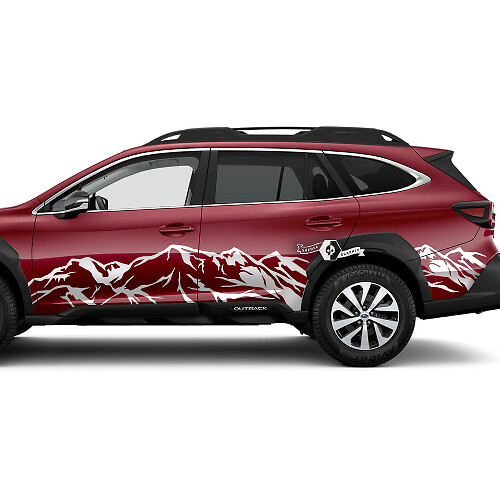 Side Doors Mountains Vinyl Sticker Decal Graphic for Subaru Outback