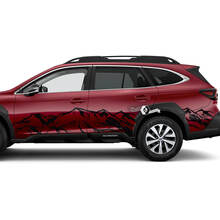 Subaru Outback Side Doors Mountains Vinyl Sticker Decal Graphic 2