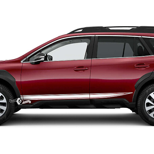 Sharp Outline Side Stripes Vinyl Decal Kit for Subaru Outback_1