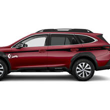 Side Accent Doors Vinyl Sticker Decal Graphic decal fit Suba Outback 2