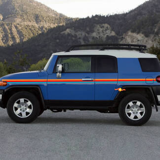 Three Colors Stripes for Toyota FJ Cruiser Side Doors Decal Sticker