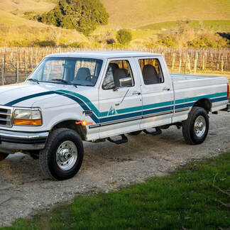 1997 Ford F-250 Stripes with Mountains Decal Vinyl Stickers