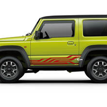 Suzuki JIMNY Geometry Side Stripes Doors decal sticker graphics 2