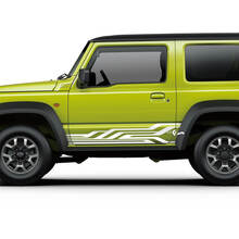 Suzuki JIMNY Geometry Side Stripes Doors decal sticker graphics 3