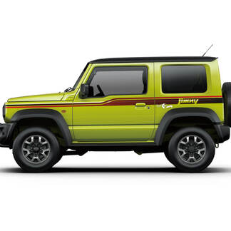 Suzuki JIMNY Side Stripes Doors decal sticker graphics with gradient 1