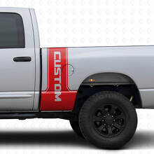 CastomLettering Rear Side Stripe Vinyl Decal Kit For Dodge Ram Power Wagon_4