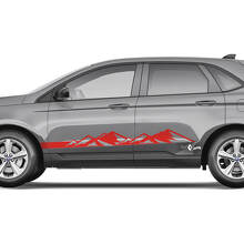 Side Mountain Door Vinyl Stripes Body Graphics Stickers 2x for Ford Edge 2