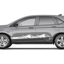 2x Side Mountains Ford Edge Doors Vinyl Stripes body decal vinyl graphics sticker 2 3