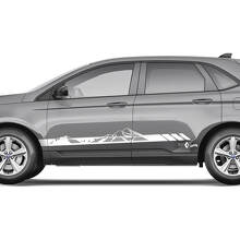 Side Mountain Door Vinyl Stripes Body Graphics Stickers 2x for Ford Edge 3