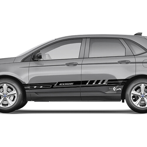 Side Door Racing Stripes Body Graphics Stickers 3 2x for Ford Edge 1
