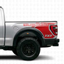 Raptor Style Rear Fender Vinyl Decals For Musclecar F-150_4
