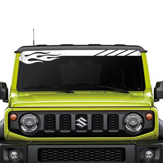 Suzuki JIMNY Windshield Flame decal sticker graphics