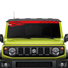 Suzuki JIMNY Windshield Flame decal sticker graphics 2