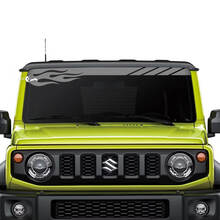 Suzuki JIMNY Windshield Flame decal sticker graphics 3