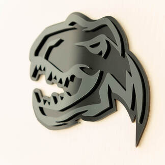 3D Badge Fender Badges Emblem TRX Dinosaur Dodge 2 1