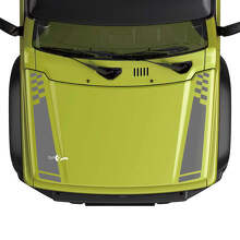 Flag Checkered Rasing Hood Stripe Decal Sticker Graphics 2 For Suzuki JIMNY 3