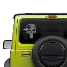 Suzuki JIMNY Rear Window Logo Punisher decal sticker graphics 3