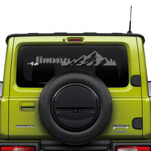 Mountains Lettering Rear Window Decal Sticker Graphics For Suzuki JIMNY  3
