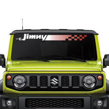 Suzuki JIMNY Checkered Flag Gradient Windshield decal sticker graphics 2