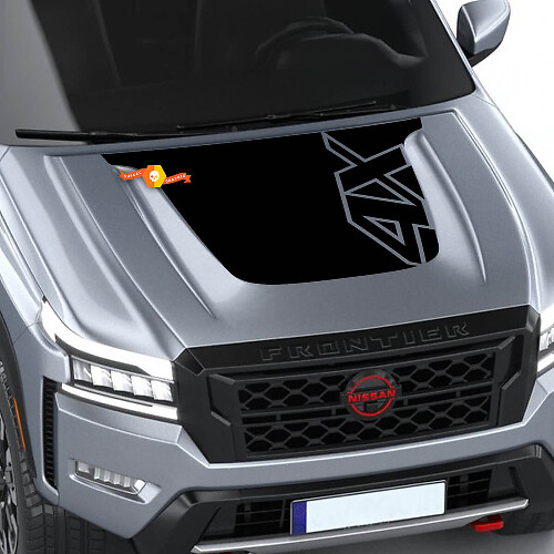 Blackout Hood Vinyl Decal for Nissan Frontier PRO-4X 