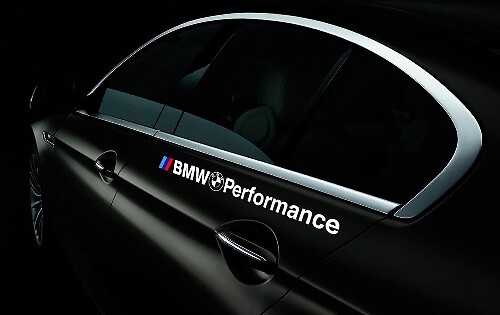 Pair BMW Performance logo vinyl stickers decals for M3 M5 M6 e36 fits all model
