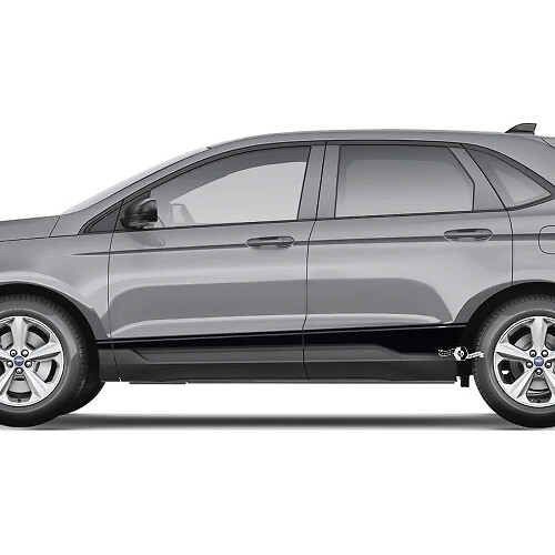 Side Rocker Panel Racing Stripes Vinyl Decal Graphics Sticker for Musclecar Edge