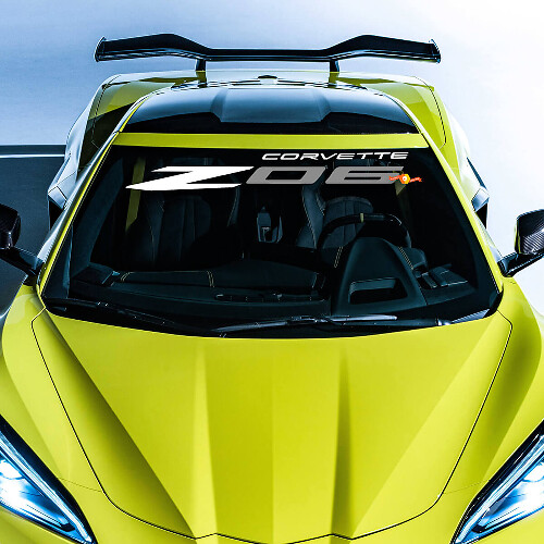 Chevrolet Chevy C8 Corvette Z06 Windshield Vinyl Decal Sticker 2 colors