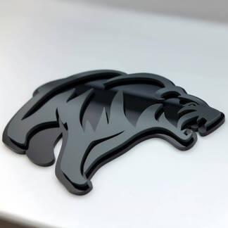 Angry Grizzly Bear Custom 3D Badge Fender Badges Emblem