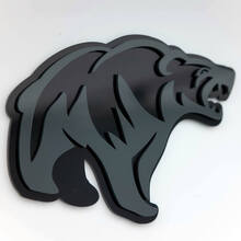 Angry Grizzly Bear Custom 3D Badge Fender Badges Emblem 3