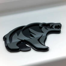 Angry Grizzly Bear Custom 3D Badge Fender Badges Emblem 6