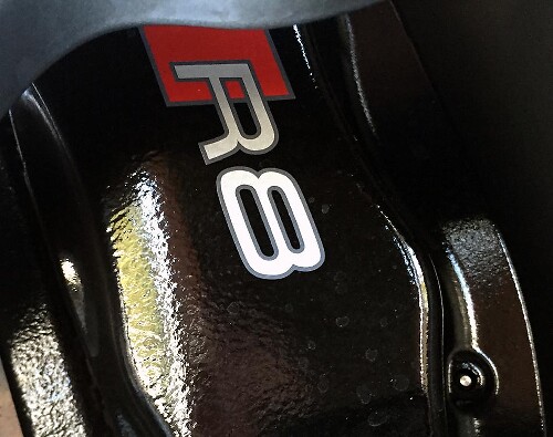 R8 Logo Brake Caliper Vinyl Decal Kit for Audi TT A3 A4 S3 Q5 S-line
