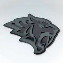 Helltiger Tiger Head 3D Fender Badge Emblem_3