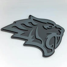 Helltiger Tiger Head 3D Fender Badge Emblem_5