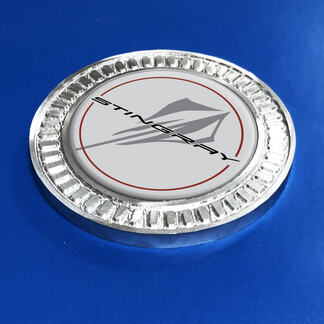 3D Badge Grey Stingray Chevrolet Corvette Metal Aluminum Emblem 2