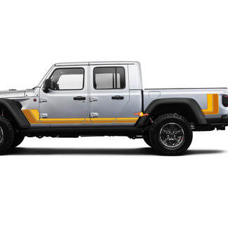 Graphic Kits for Jeep Gladiator Scrambler Old Style Retro Vintage 4x4 Off-Road 80s racing stripe kit sport Off Road