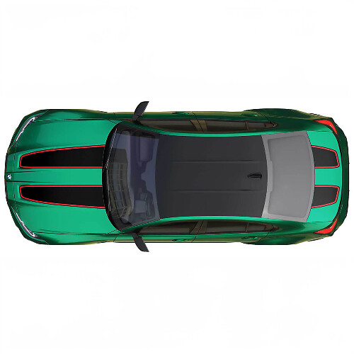 Hood and Trunk CS CSL style with outline stripe for BMW M4 M3 G82 G83 M Performance vinyl decal sticker