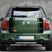 Mini Cooper Countryman JCW Hood Bonnet and Rear stripes Decal Graphics sticker 2