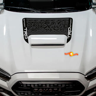 Toyota Tacoma TRD Off road Sport PRO Hood Scoop Polynesian style 2 colors Decal Graphics 2016-2024 3