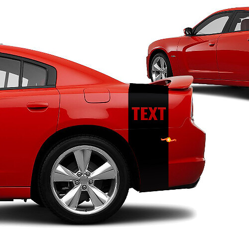 Custom Tailband Rear Stripes Vinyl Decals Kit for Dodge Charger Daytona